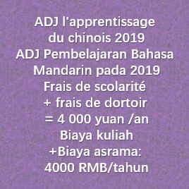 ADJ l'apprentissage  du chinois 2020 ADJ Pembelajaran Bahasa