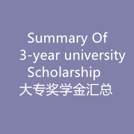 Summary of 3-Year University Scholarships(Chinese/English)