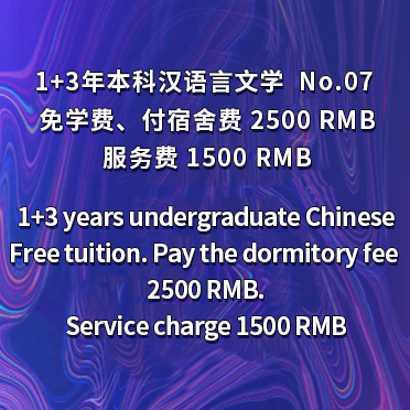 NO7 1+3-Year Bachelor of Undergraduate Chinese