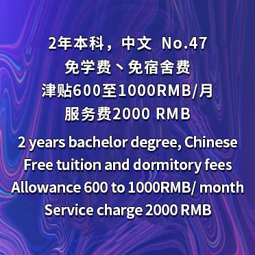 NO47 2-Year Bachelor Degree in Chinese